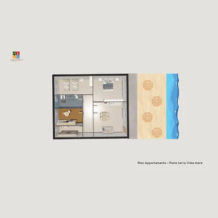 公寓 Italian Experience- Casa Rivamare 雷卡纳蒂港